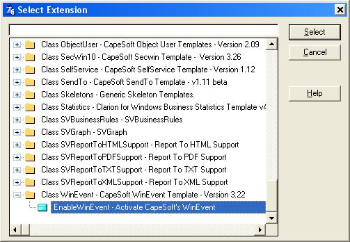 enabling WineEvent functions screenshot
