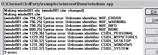 Compile Error screenshot
