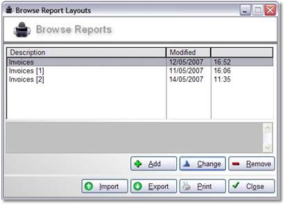 Right Reports Browse Report list