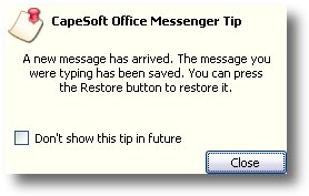 messenger tip screenshot